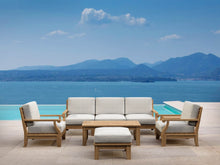 Masterfully Crafted 8-Piece Teak Sectional, Turns Your Patio Into "Staycation" Oasis, A Fusion of Comfort & Aesthetics.
