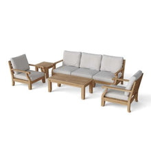 Majestic 7-Piece Sectional in Teak Turns Your Patio Into a Regal Alcove, A Fusion of Comfort & Noble Design.