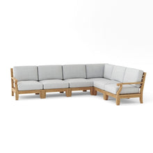 Noble 6-Piece Sectional in Teak, Radiates Quality At First Glance, Deep Seats Rests The Mind & Body.