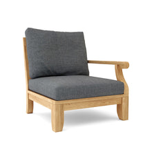 Riviera Luxe Left Modular, 32 H x 32 D x 31 W, Crafted From Premium Teak, Exhibits Classic Modern Design & Deep Seating Comfort.