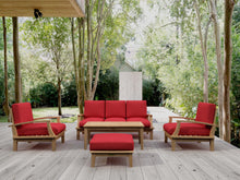 Majestic 5-Piece Sofa Set in Teak Turns Your Patio Into a Regal Alcove, A Fusion of Comfort & Noble Design.