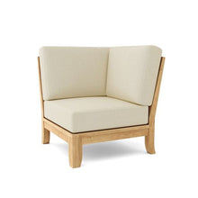Luxe Corner Modular, 32.5 H x 33 D x 33 W, Sanded Smooth To Original Form & Crafted In Solid Teak.