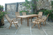 Bahama Katana 7-Piece Dining Set, Crafted In Teak, Delivered Free & Arrives in 5-9 Working Days, Seats 6 People.