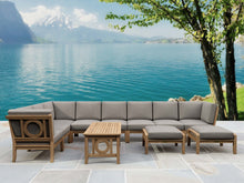 Handsome 11-Piece Sectional in Teak, Emanates Quality At First Glance, Memorable Design Anchors Your Character.