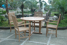 Tosca 5-Piece Dining Set In Solid Teak, Delivered Free & Arrives In 5-9 Working Days.