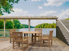 Nimble 5-Piece Teak Dining Set, Masterfully Created So You Can Toast With A Small Group Of Friends.