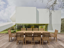 Perfect For Memorable Occasions, This 11-Piece Oval Dinning Set In Teak Seats 8-10 When Extended.