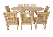 Bahama Sahara 9-Piece, 87" Oval Dining Set, Seats 8-10 People & Arrives Free In 5-9 Working Days.
