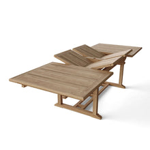 Expertly Crafted Valencia 13-Piece Teak Dining Set, Perfect For Toast-Worthy Occasions With Friends & Family, Seats 10 - 12 People.