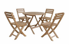 Foldable Chester Alabama 5-Piece Bistro Set, Easily Stored For Pragmatic Use of Space, Arrives Fully Assembled In 5-9 Working Days & Delivered Free.