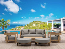 Teak 6-Piece Sofa Set Creates Momentous Occasions With Friends & Family. Arrives Fully Assembled (except coffee table).