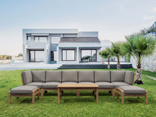 Masterfully Crafted 9-Piece Sectional That Turns Your Patio Into a Unique Alcove, Perfect For Momentous Occasions With Friends & Family.