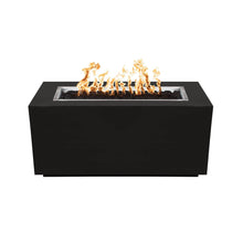 48" Rectangular Pismo Fire Pit - Powder Coated Metal - Black - Match Lit - Natural Gas