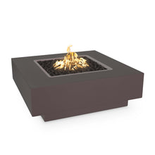 36" Square Cabo Fire Pit - Powder Coated Metal - Black - Match Lit - Natural Gas