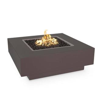 36" Square Cabo Fire Pit - Powder Coated Metal - Black - Match Lit - Natural Gas