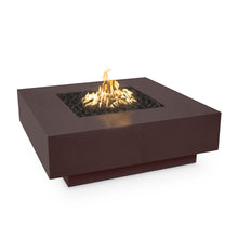 36" Square Cabo Fire Pit - Powder Coated Metal - Black - Match Lit - Natural Gas