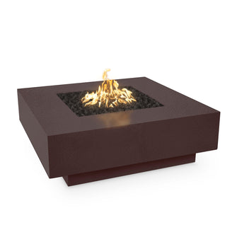 36" Square Cabo Fire Pit - Powder Coated Metal - Black - Match Lit - Natural Gas