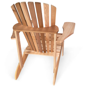 Cedar Adirondack Chair and Ottoman - Handcrafted In Canada With Rot Resistant, Untreated, Western Red Cedar.