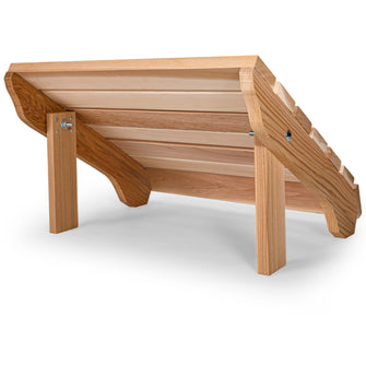 Cedar Adirondack Chair and Ottoman - Handcrafted In Canada With Rot Resistant, Untreated, Western Red Cedar.
