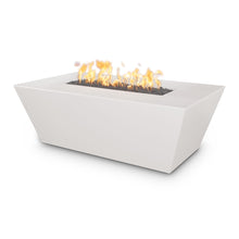 60" Rectangular Angelus Fire Pit - GFRC Concrete - Ash - Match Lit - Natural Gas