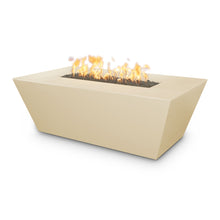 60" Rectangular Angelus Fire Pit - GFRC Concrete - Ash - Match Lit - Natural Gas