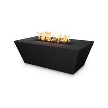 60" Rectangular Angelus Fire Pit - GFRC Concrete - Ash - Match Lit - Natural Gas