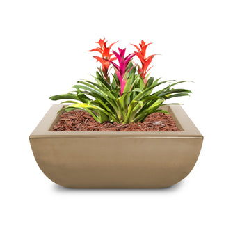 24" Square Avalon Planter Bowl - GFRC Concrete - Ash -