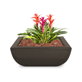 24" Square Avalon Planter Bowl - GFRC Concrete - Ash -