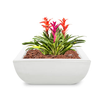 24" Square Avalon Planter Bowl - GFRC Concrete - Ash -