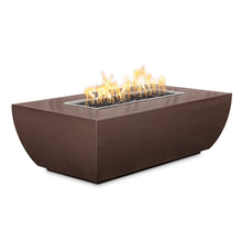 48" X 15" Rectangular Avalon Fire Pit - Powder Coated Metal - Black - Match Lit - Natural Gas