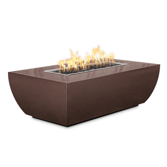 48" X 15" Rectangular Avalon Fire Pit - Powder Coated Metal - Black - Match Lit - Natural Gas