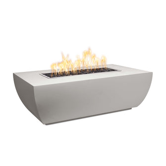 48" X 15" Rectangular Avalon Fire Pit - Powder Coated Metal - Black - Match Lit - Natural Gas