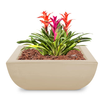 24" Square Avalon Planter Bowl - GFRC Concrete - Ash -