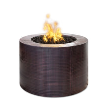 30" Round Beverly Fire Pit - Copper - Match Lit - Natural Gas