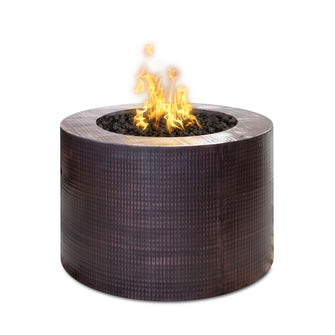 30" Round Beverly Fire Pit - Copper - Match Lit - Natural Gas
