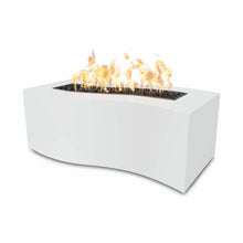 60" Rectangular Billow Fire Pit - Powder Coated Metal - Black - Match Lit - Natural Gas