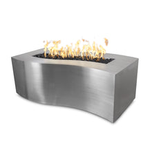 60" Rectangular Billow Fire Pit - Copper - Match Lit - Natural Gas