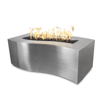 60" Rectangular Billow Fire Pit - Copper - Match Lit - Natural Gas
