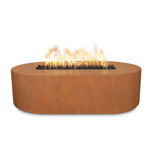 48" Rectangular Bispo Fire Pit - Copper - Match Lit - Natural Gas