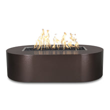 48" Rectangular Bispo Fire Pit - Powder Coated Metal - Black - Match Lit - Natural Gas