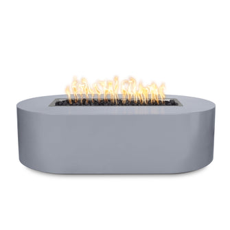 48" Rectangular Bispo Fire Pit - Powder Coated Metal - Black - Match Lit - Natural Gas