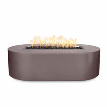 48" Rectangular Bispo Fire Pit - Powder Coated Metal - Black - Match Lit - Natural Gas