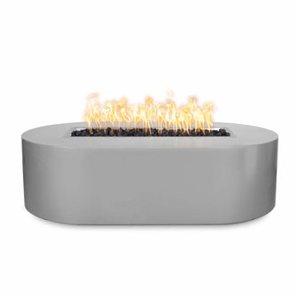 48" Rectangular Bispo Fire Pit - Powder Coated Metal - Black - Match Lit - Natural Gas