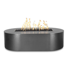 48" Rectangular Bispo Fire Pit - Powder Coated Metal - Black - Match Lit - Natural Gas