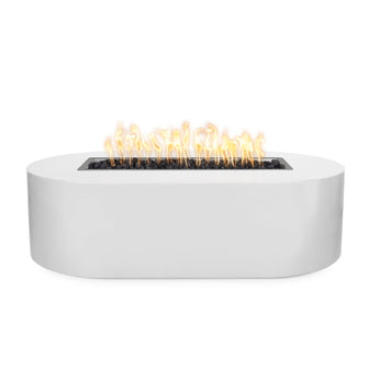 48" Rectangular Bispo Fire Pit - Powder Coated Metal - Black - Match Lit - Natural Gas