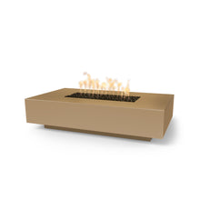 56" Rectangular Cabo Fire Pit - GFRC Concrete - Ash - Match Lit - Natural Gas