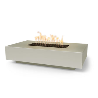 56" Rectangular Cabo Fire Pit - GFRC Concrete - Ash - Match Lit - Natural Gas
