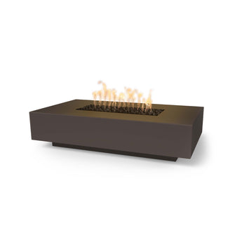 56" Rectangular Cabo Fire Pit - GFRC Concrete - Ash - Match Lit - Natural Gas