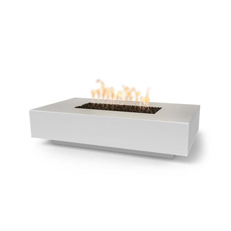 56" Rectangular Cabo Fire Pit - GFRC Concrete - Ash - Match Lit - Natural Gas