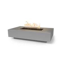 56" Rectangular Cabo Fire Pit - GFRC Concrete - Ash - Match Lit - Natural Gas